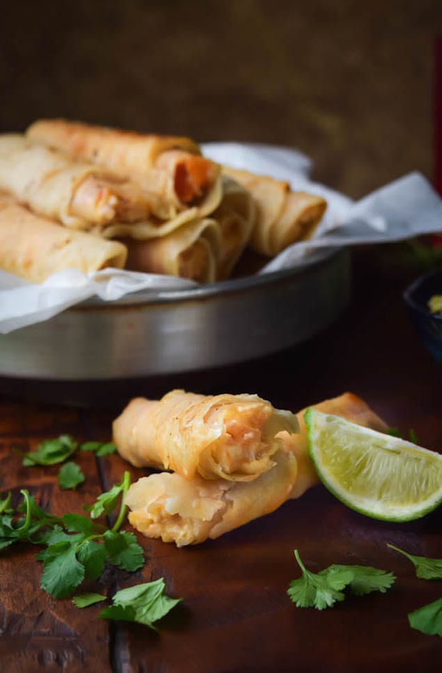 Creamy-Chicken-Taquitos-and-Cilantro-Lime-Avocado-Hummus1-1