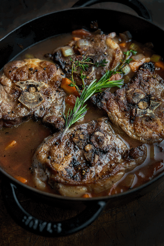 Braised Lamb Neck with Italian Fregola