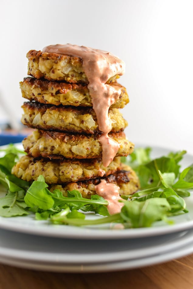 chickpea fritters harissa recipe