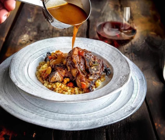 Braised Lamb with Sardinian Fregola