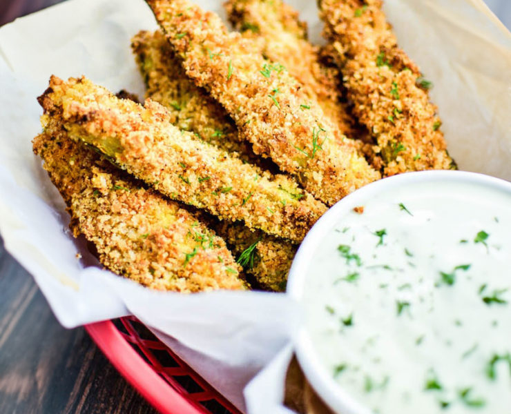 Baked Pickle Fries