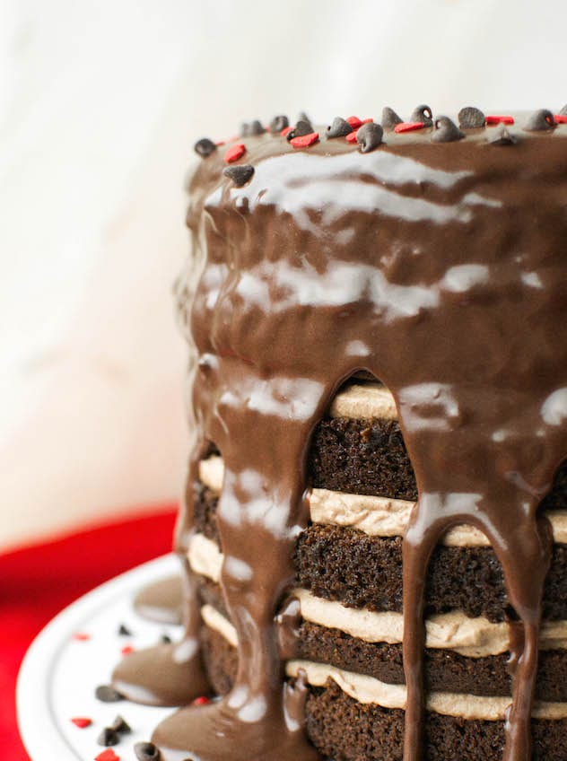 Twelve Layer Chocolate Cake Plus Ganache