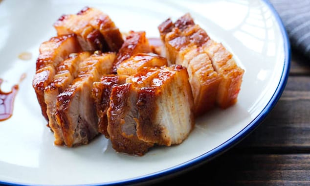 Glazed pork belly recipe