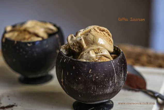 Coffee ice cream without machine sale