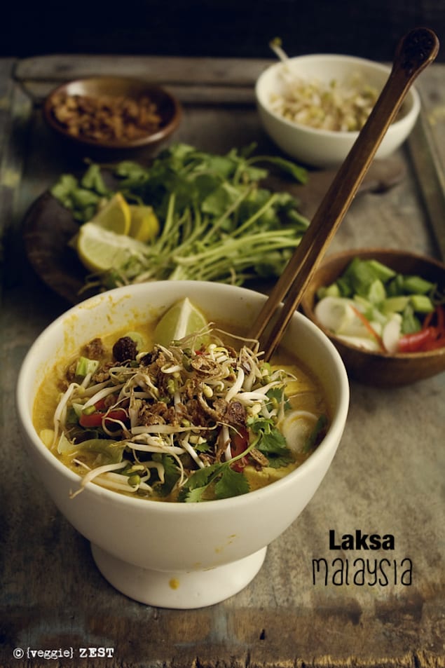 Laksa: Noodles in Spiced Coconut Broth