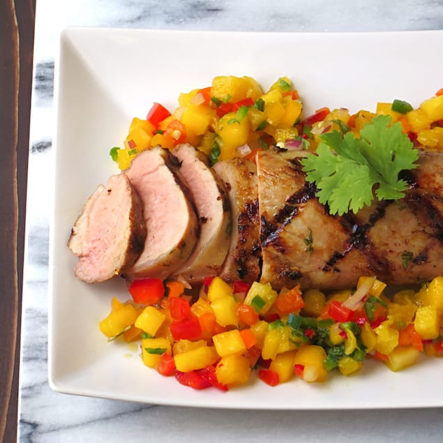 Tequila Marinated Pork With Pineapple Salsa