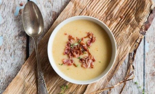 cauliflower-coconut-soup-with-crisp-bacon