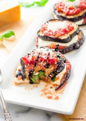 Grilled Eggplant Stacks