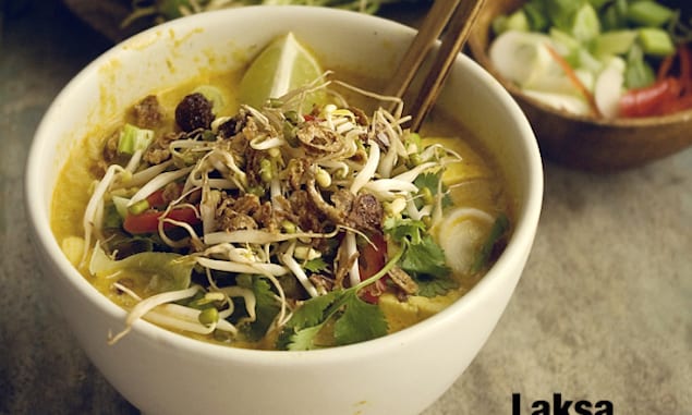 Laksa: Noodles in Spiced Coconut Broth