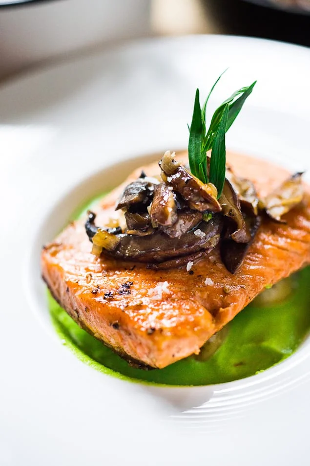 steelhead with pea sauce-211