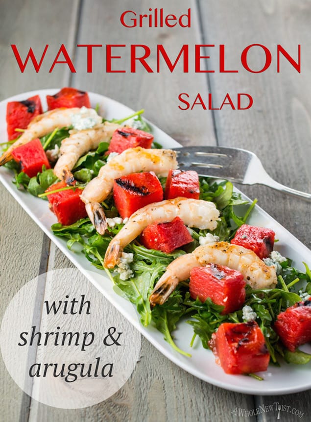 Grilled-Watermelon-Salad-with-Shrimp-and-Arugula-3