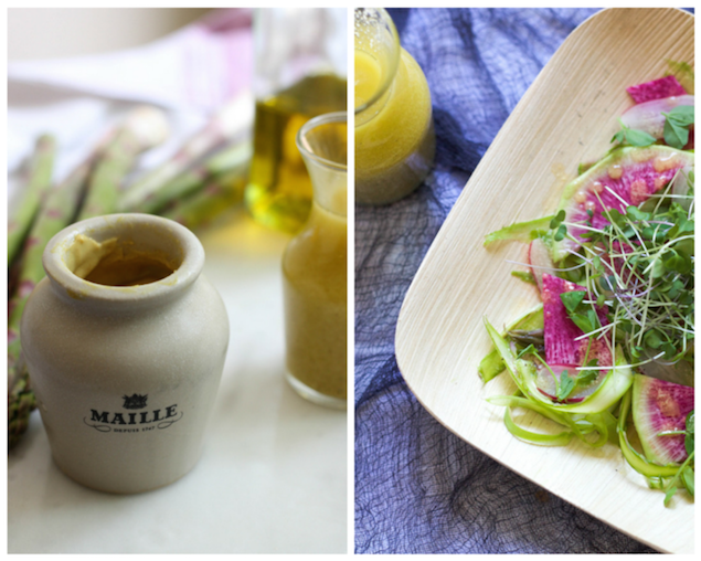 Vegan+Lemon+Dijon+Vinaigrette+over+Shaved+Asparagus+&+Radish+Salad