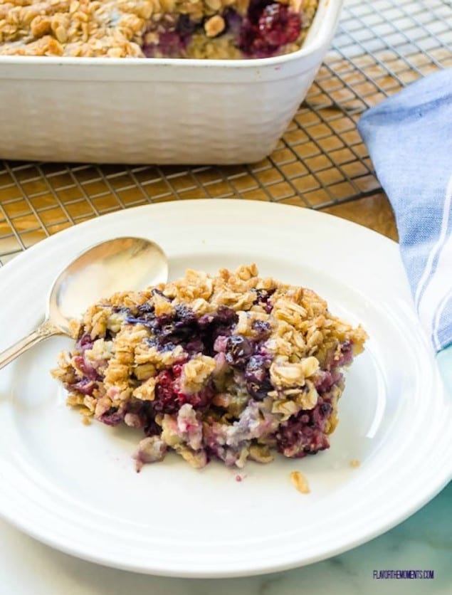 Baked Blueberry Oatmeal Crisp