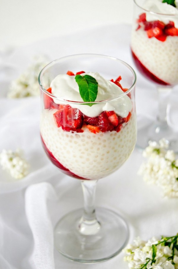 Tapioca Pudding with Spring Berries