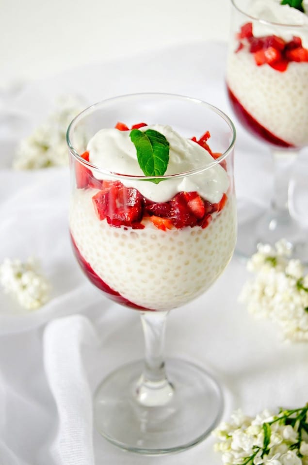 Tapioca Pudding with Spring Berries