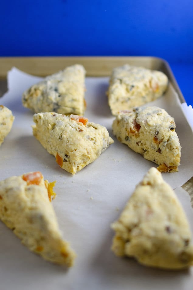 Castello Summer of Blue — Apricot and Blue Cheese Scones