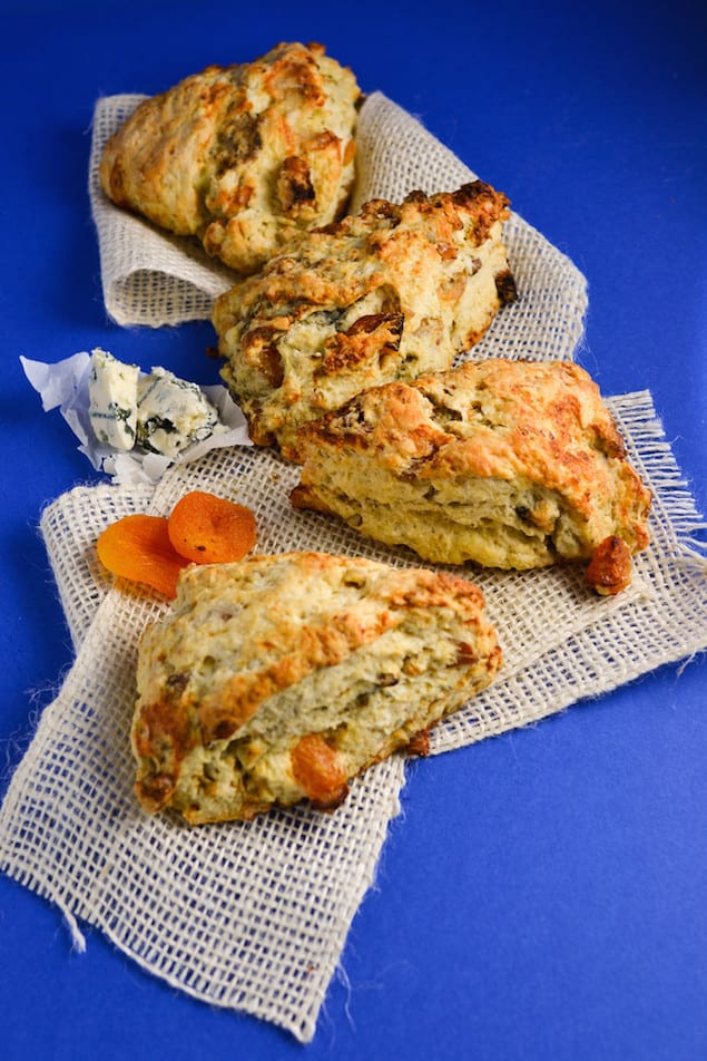 Castello Summer of Blue — Apricot and Blue Cheese Scones