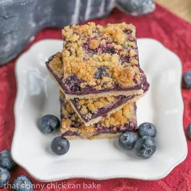 Buttery Blueberry Streusel Squares