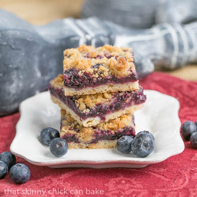 Buttery Blueberry Streusel Squares