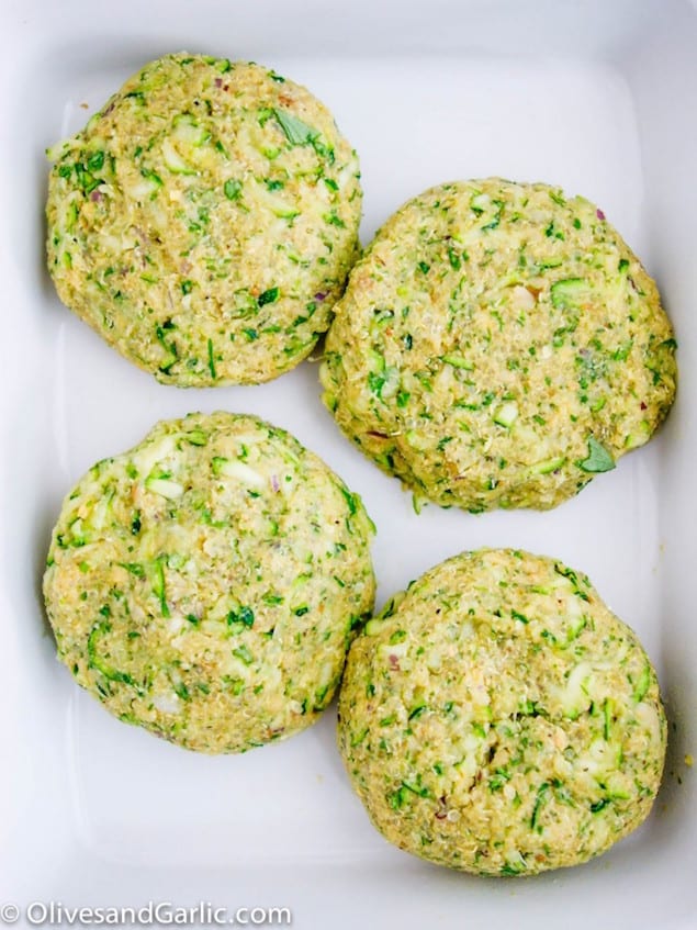 Zucchini Veggie Burgers with Quinoa