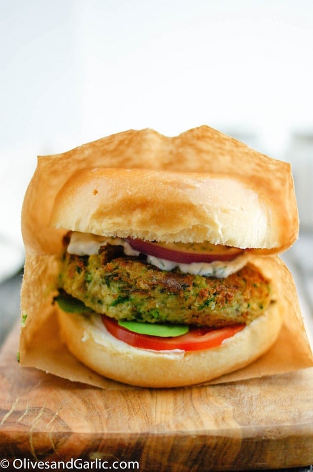 Zucchini Veggie Burgers with Quinoa