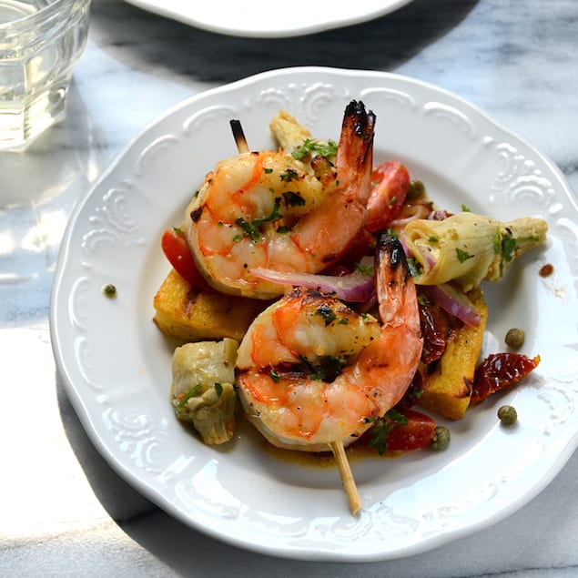 Grill Like An Italian With Colavita Grilled Shrimp And Polenta