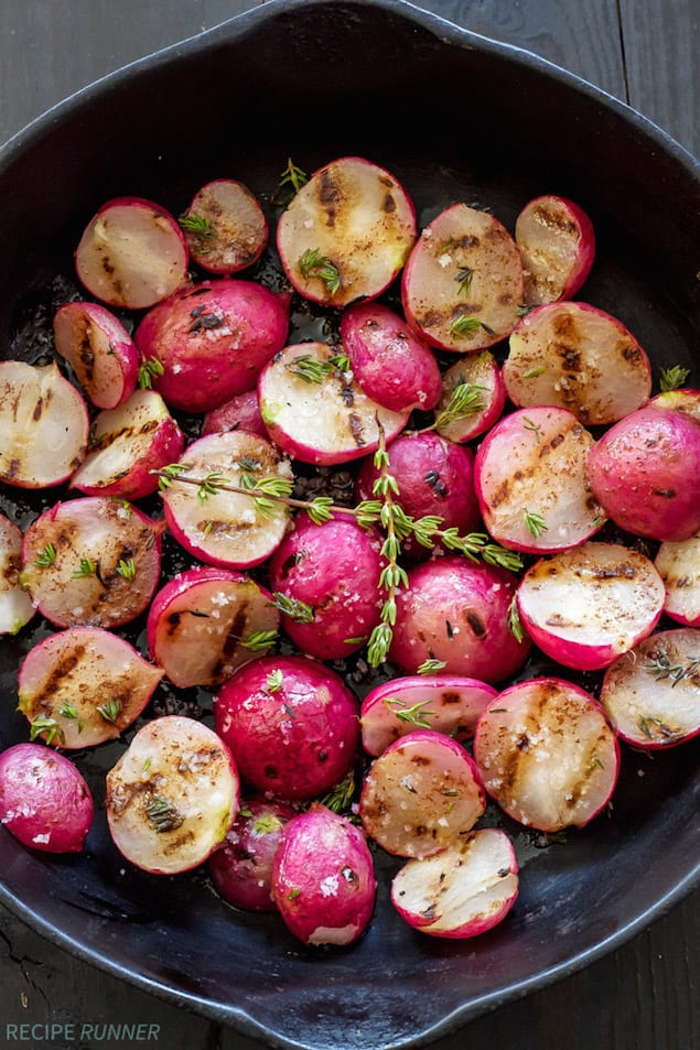 Grilled Radishes with Brown Butter and Thyme