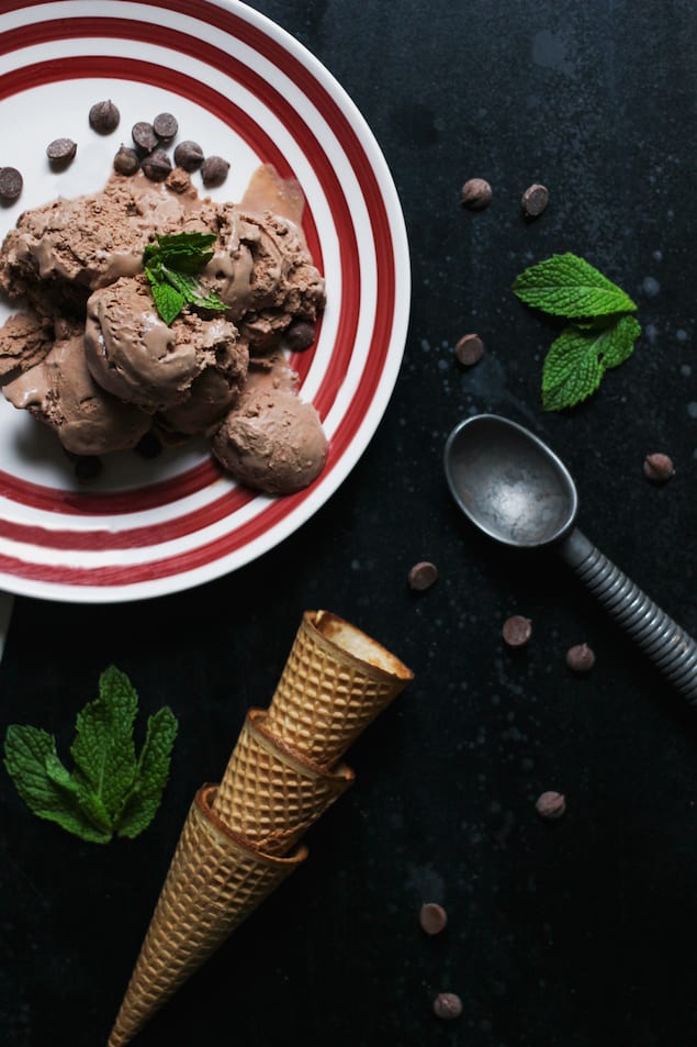 Chocolate Goat Cheese Ice Cream