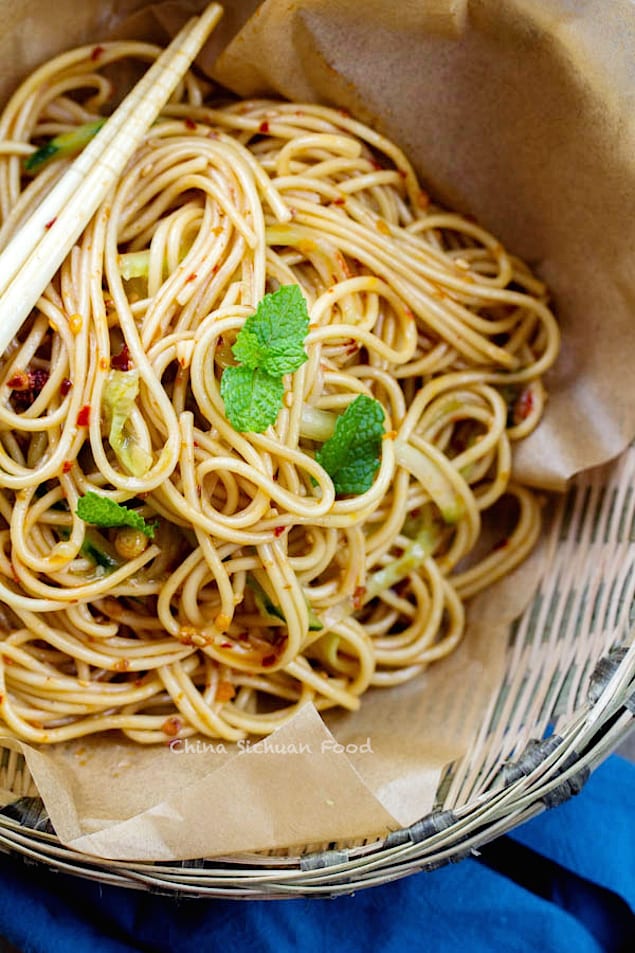 Cold Spicy Szechuan Noodles