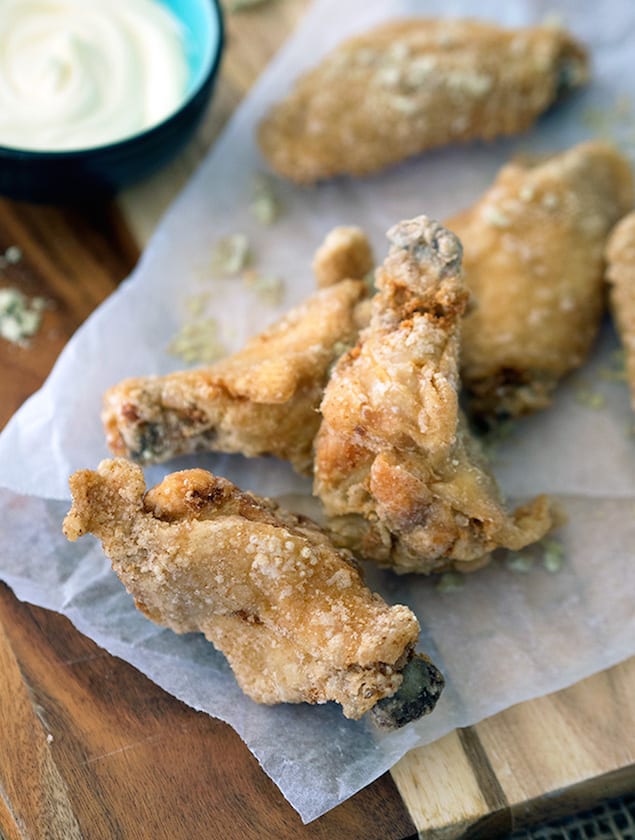 Wasabi Chicken Wings with Yuzu Sauce