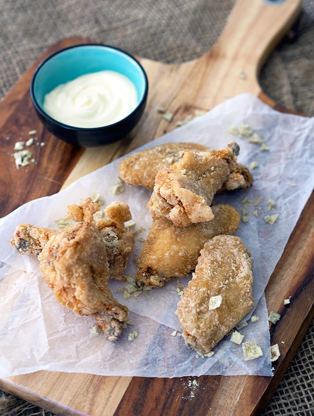 Wasabi Chicken Wings with Yuzu Sauce