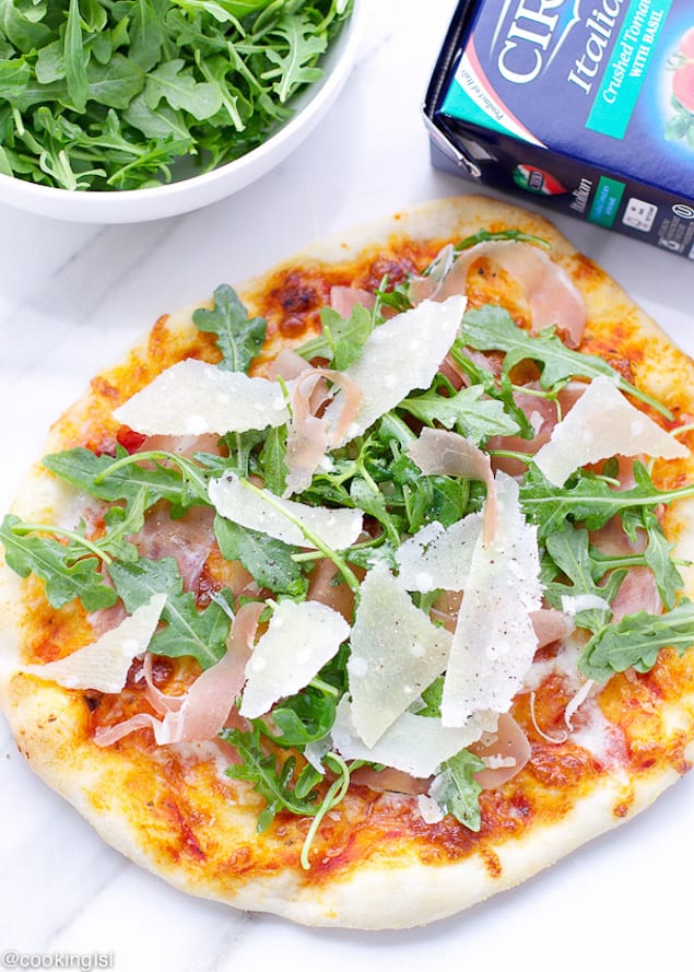 Grill Like an Italian with Colavita: Arugula and Prosciutto Pizza