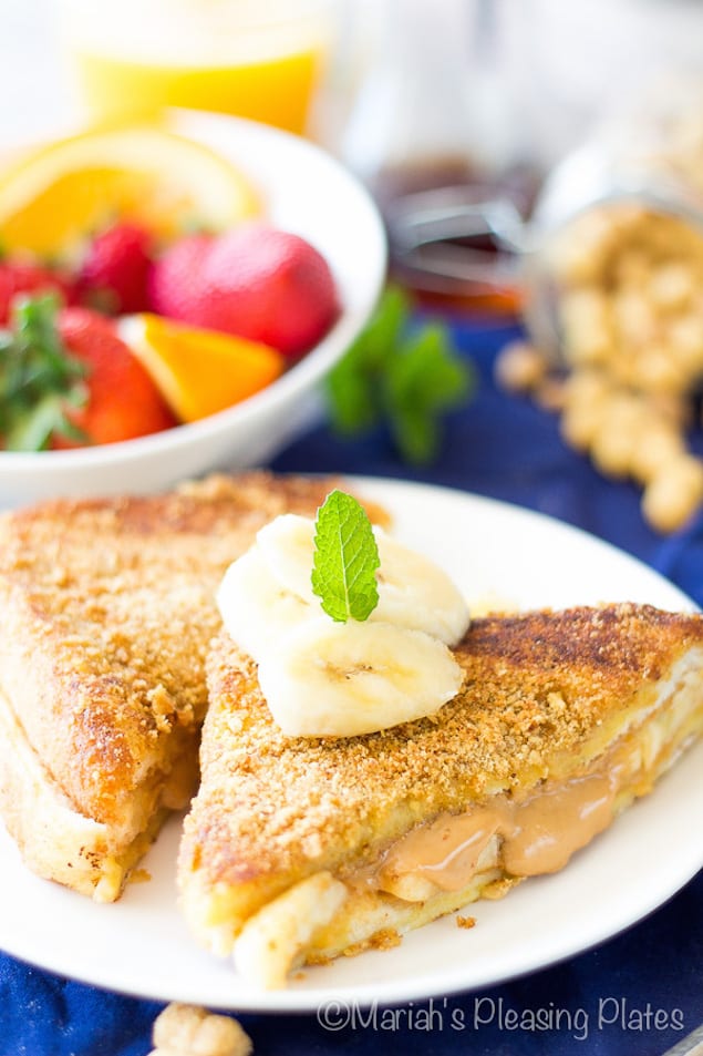 Stuffed Peanut Butter and Banana French Toast