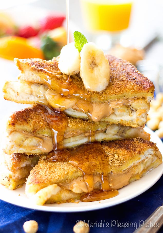 Stuffed Peanut Butter and Banana French Toast