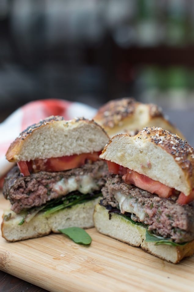 Castello Summer of Blue — Spicy Blue Brie Stuffed Burger