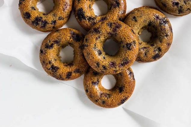 Gluten-Free — Baked Blueberry Donuts