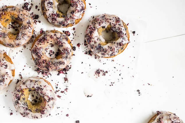 Gluten-Free — Baked Blueberry Donuts