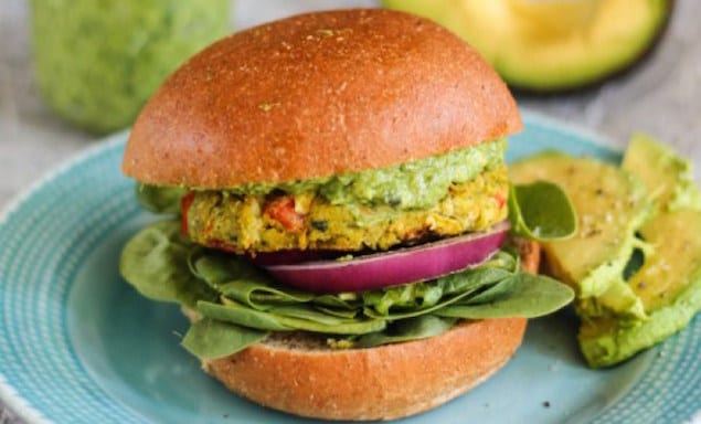 avocado pesto burger