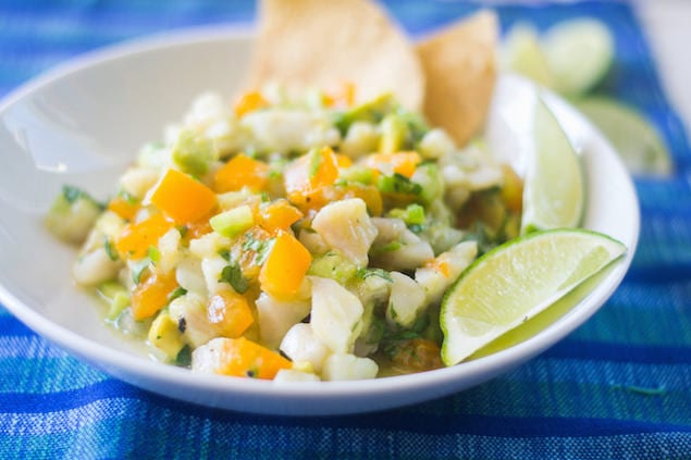 Ceviche with Serrano and Avocado