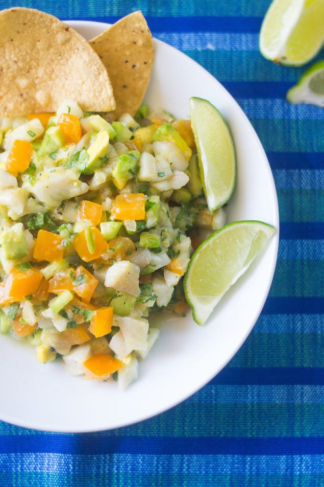 Ceviche with Serrano and Avocado