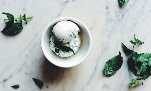 fresh mint ice cream