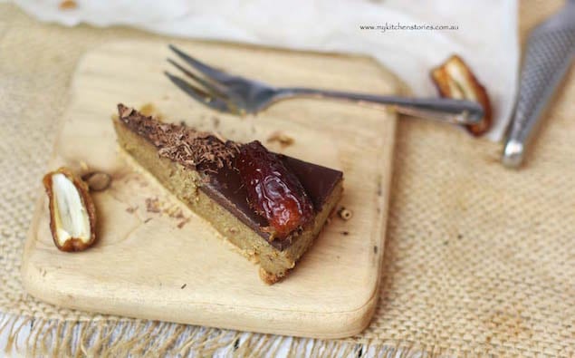 Caramel and Chocolate Date Tart