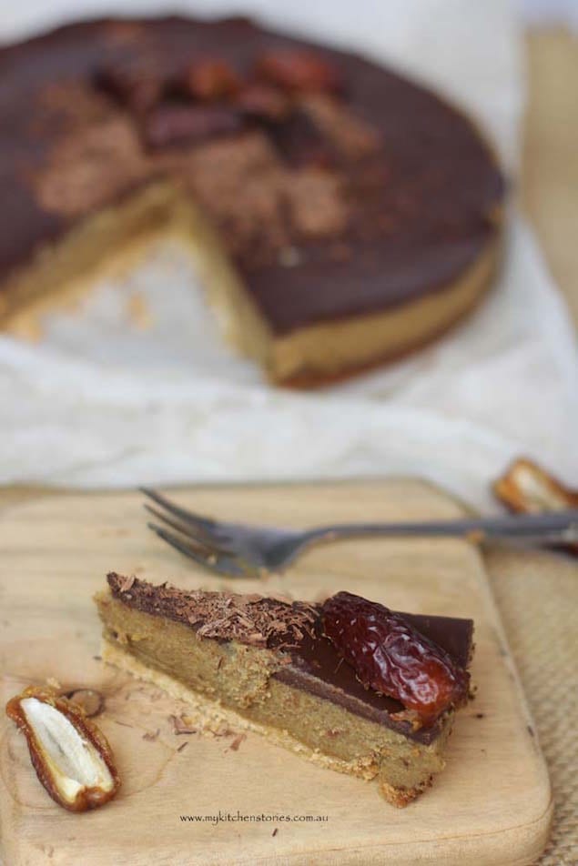 Caramel and Chocolate Date Tart