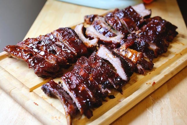 Honey and Bourbon Glazed Ribs