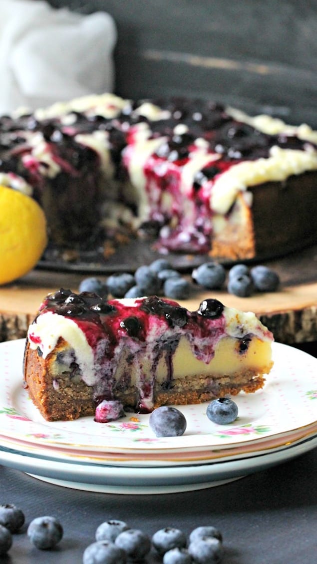 Blueberry and Custard Pie