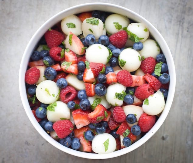 Sugar Free Macerated Fruit Salad