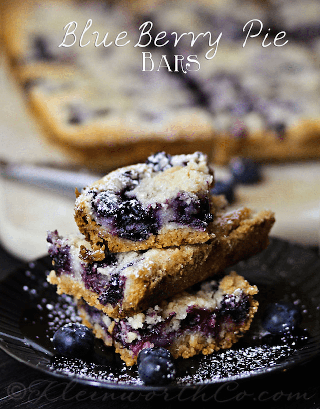 Sweet Blueberry Pie Bars
