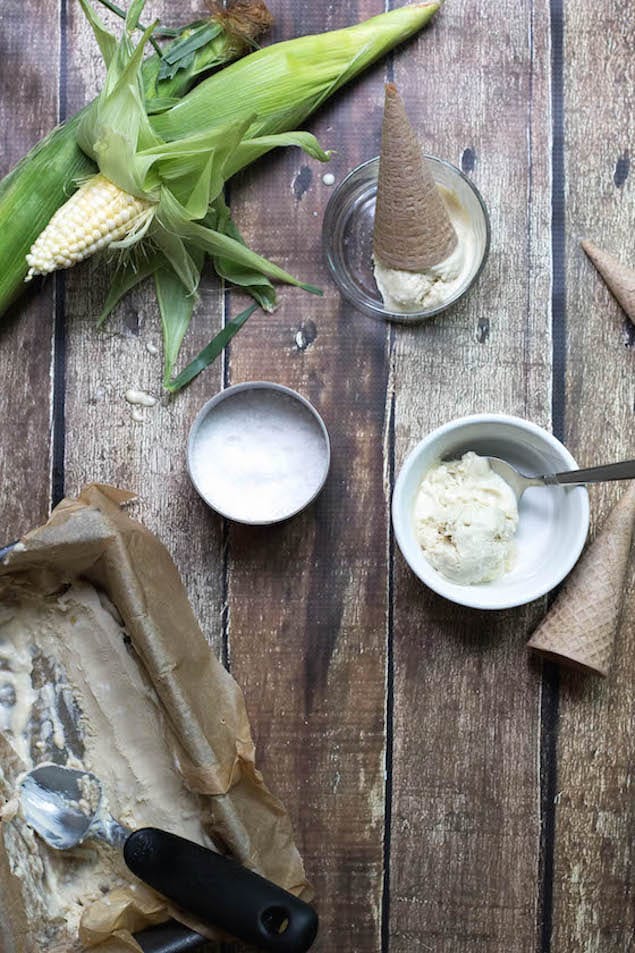 Sweet Corn and Coconut Milk Ice Cream