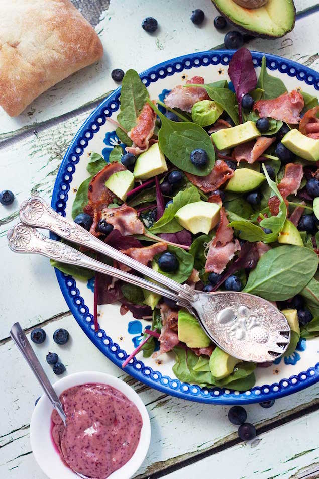 Blueberry and Bacon Salad