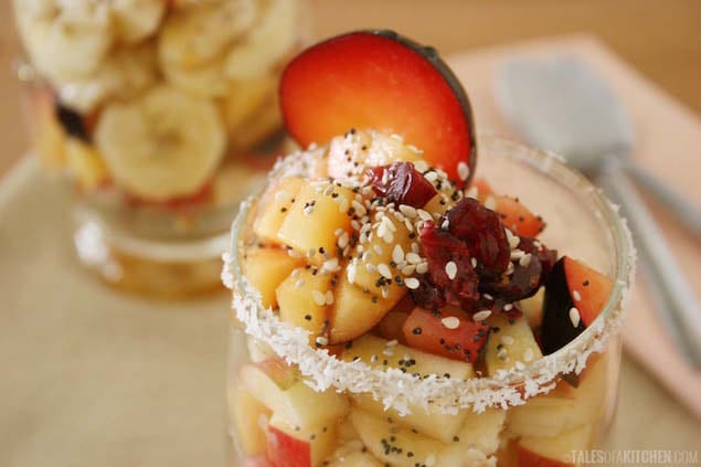 Sesame, Chia fruit salad